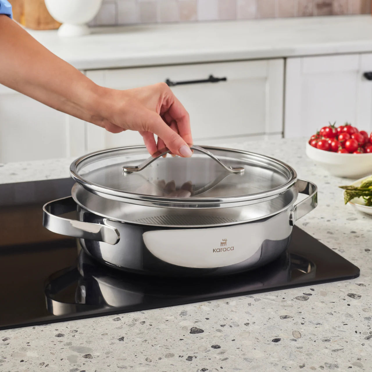 Karaca 3 Ply Culinara 8 Parça Paslanmaz Çelik Tencere Set