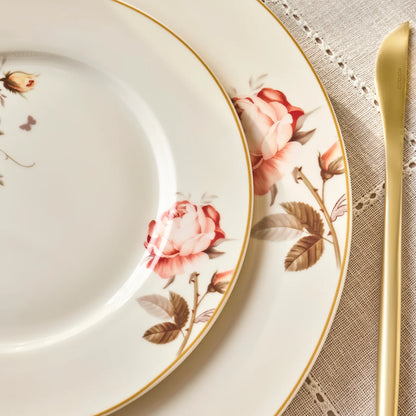 Karaca Bone China Rosie 24 Parça 6 Kişilik Yemek Takımı – Çok Renkli Çiçek Desenli