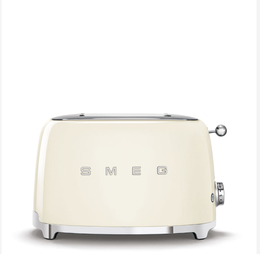 SMEG TSF01CREU Krem Ekmek Kızartma Makinesi – 2 Dilim, Retro 50’s Style, 950W