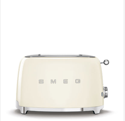SMEG TSF01CREU Krem Ekmek Kızartma Makinesi – 2 Dilim, Retro 50’s Style, 950W