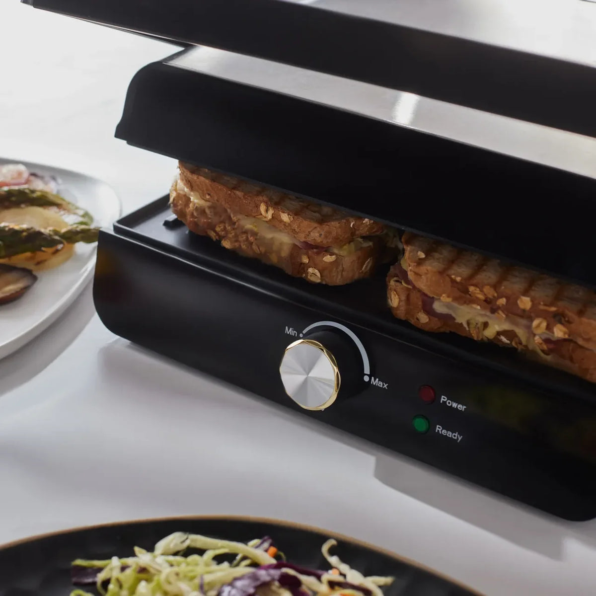 Karaca Toastmaster Inox 2000W Toaster and Grill – Stainless Steel