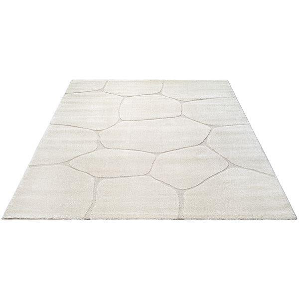 Merinos Elio 1984 Crem Halı – Japandi Tarzı, Modern Desen, Yumuşak Dokulu Makine Halısı