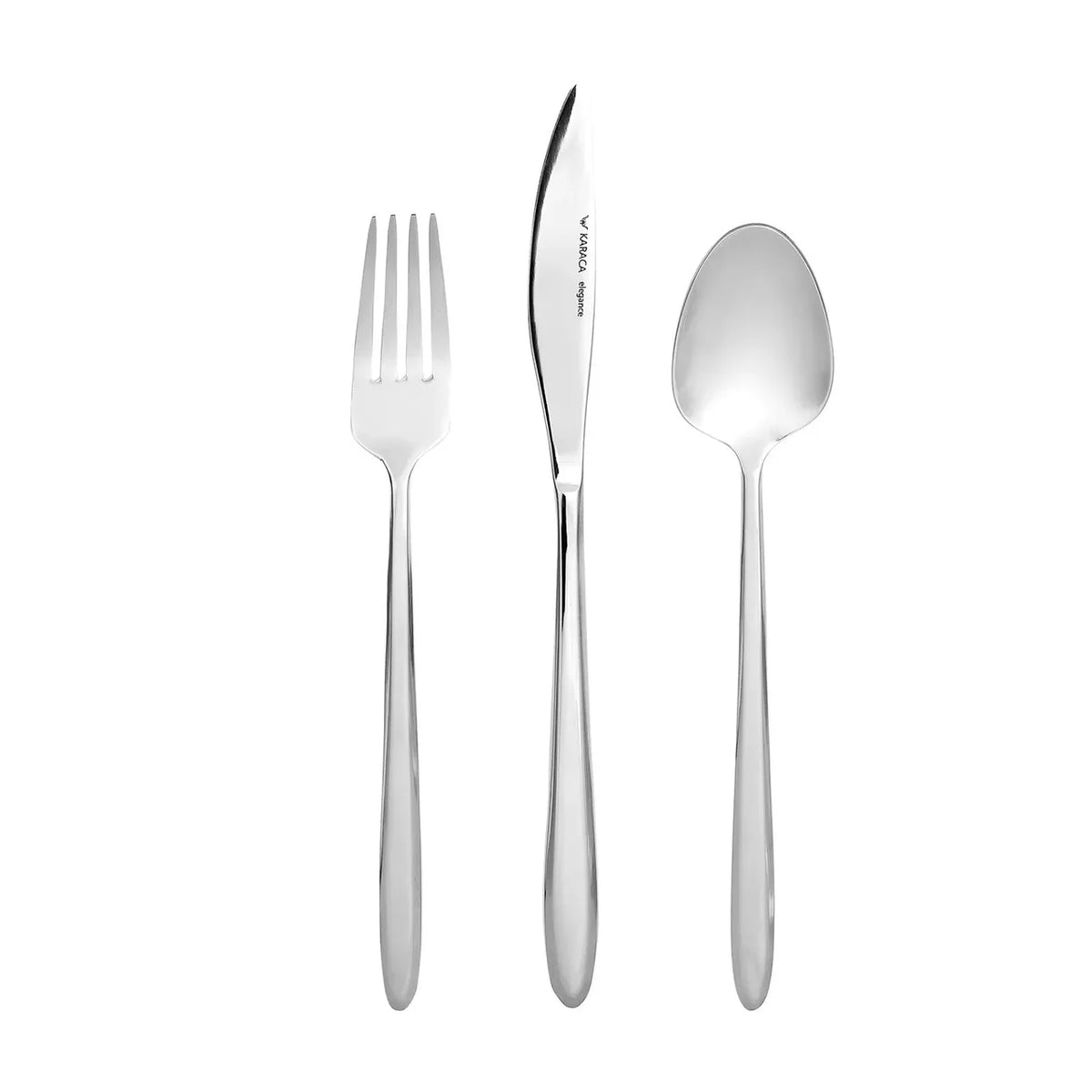 Karaca New Flow 84-Piece 12-Person Cutlery Set – Boxed Flatware Set