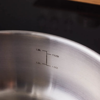 Karaca Elite Paslanmaz Çelik Sığ Tencere 20 cm – İndüksiyon Uyumlu