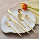 Karaca Camille Gold 12 Person 84 Piece Fork Spoon Knife Set