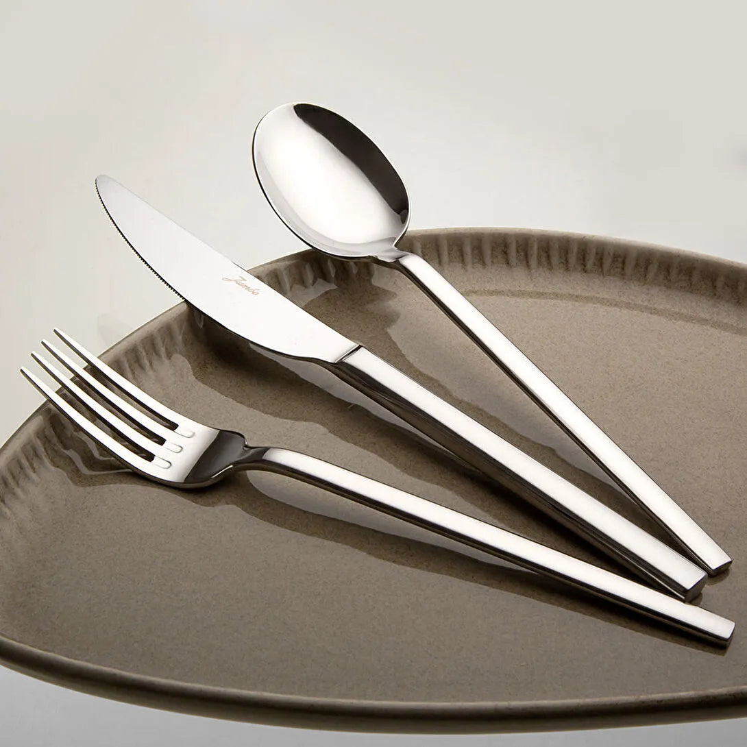 Jumbo 8100 12 Kişilik 84 Parça Çatal Kaşık Bıçak Takımı – Paslanmaz Çelik