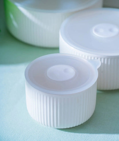 Acar Pure Carmen Kapaklı Porselen 6 Parça Kase Seti