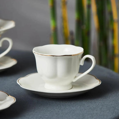 Karaca Bell 6 Person Coffee Cup Set, 90 ml, Porcelain