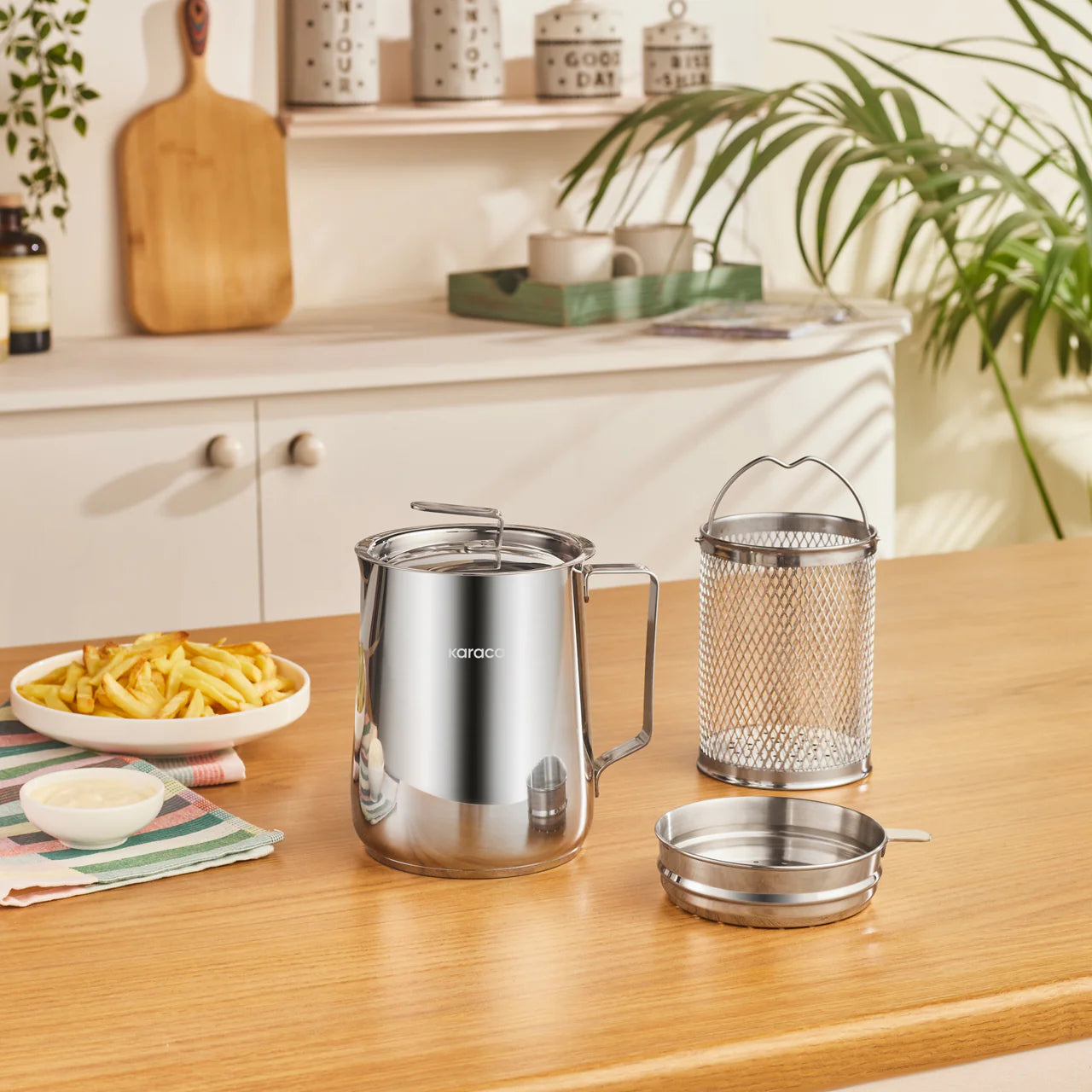 Karaca Minifry Roestvrijstalen Frituurpan 2 Liter – Zilver