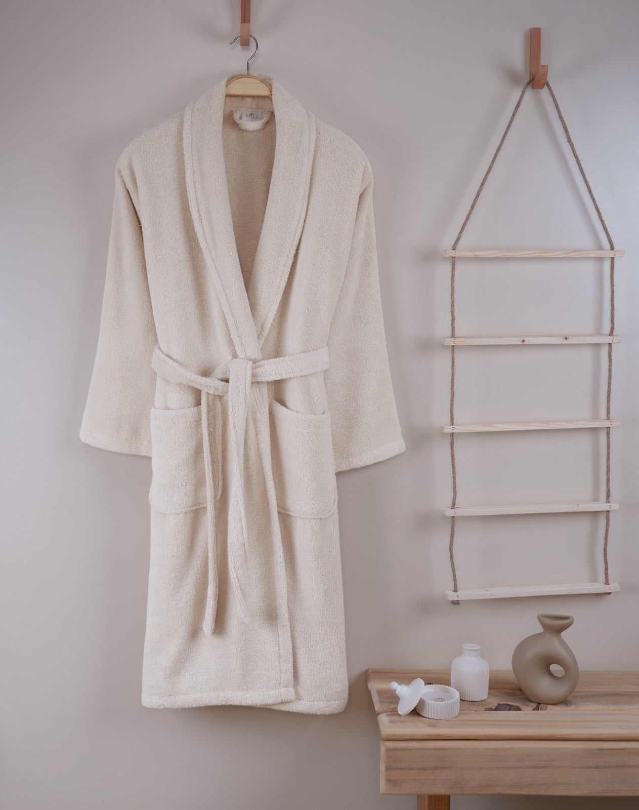 İpekçe Home Jandy Bej Bornoz