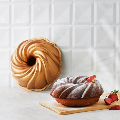 Karaca Cake Pro Pare Döküm Kek Kalıbı Gold 24 cm – Şık Kek ve Tatlı Kalıbı