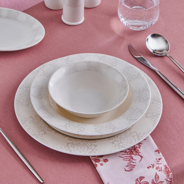 Karaca Forever Bone China New Olio 12 Kişilik 53 Parça Yemek Takımı – Beyaz