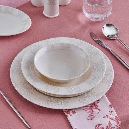 Karaca Forever Bone China New Olio 12 Kişilik 53 Parça Yemek Takımı – Beyaz