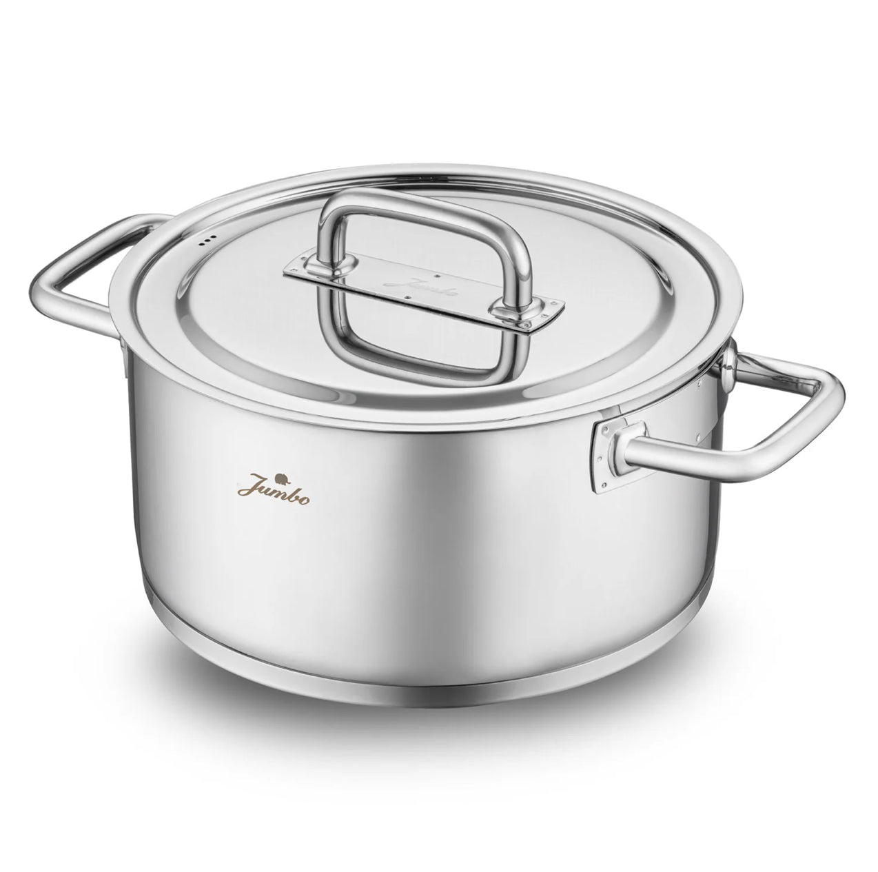 Jumbo Metalix 8 Parça Çelik Tencere Seti – 18/10 Paslanmaz Çelik, İndüksiyon Uyumlu