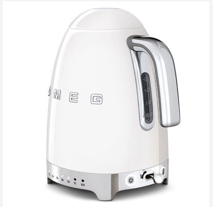 SMEG KLF04WHEU 1,7L Waterkoker – Instelbare Temperatuur, Wit