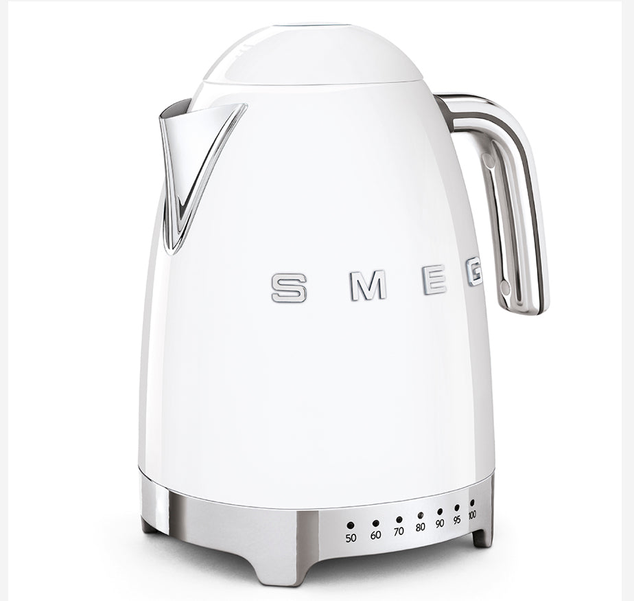 SMEG KLF04WHEU 1,7L Waterkoker – Instelbare Temperatuur, Wit