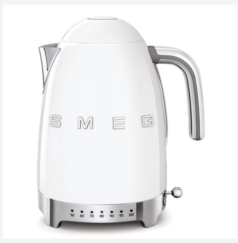 SMEG KLF04WHEU 1.7L Su Isıtıcısı – Ayarlanabilir Sıcaklık, Beyaz