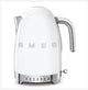 SMEG KLF04WHEU 1,7L Waterkoker – Instelbare Temperatuur, Wit