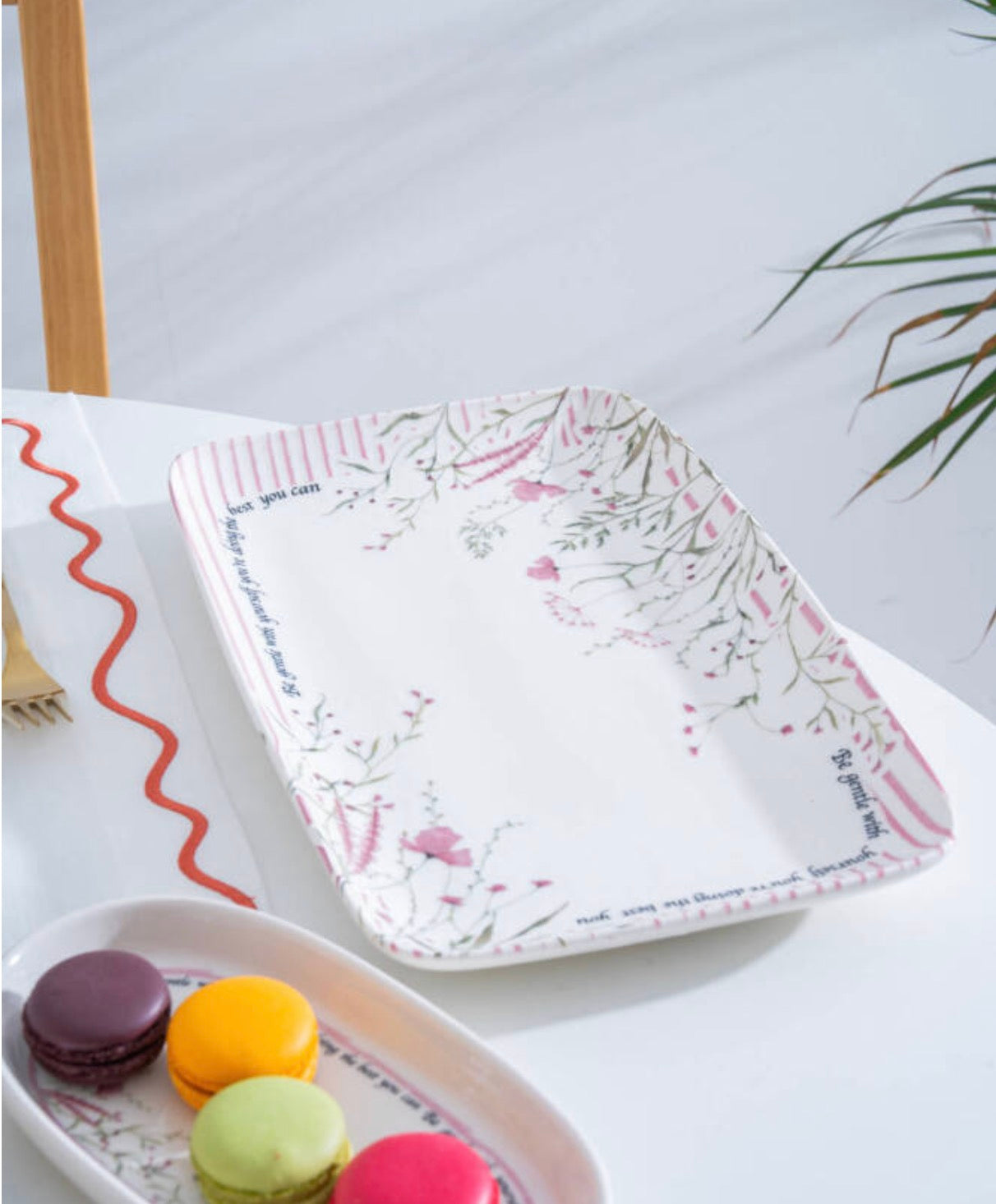 Acar Laila Hors d'oeuvre Plate 33 cm – Ceramic Sectioned Serving Plate
