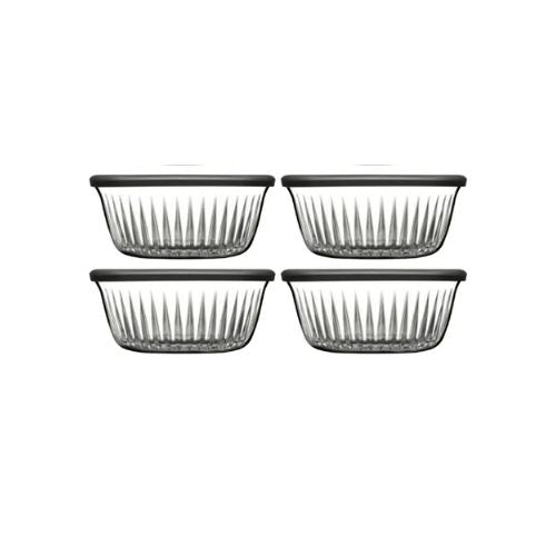 Paşabahçe Frezya 330 ml Kapaklı Saklama Kabı Seti – 4’lü