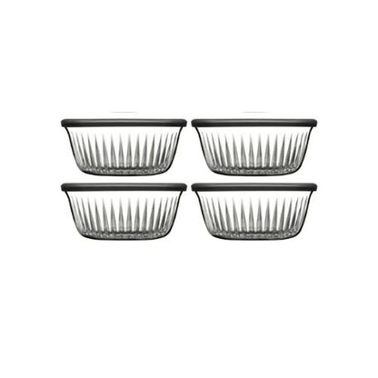 Paşabahçe Frezya 330 ml Kapaklı Saklama Kabı Seti – 4’lü