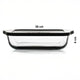 Paşabahçe Borcam Square Oven Dish 1950 cc – Gray / Black Lid Glass Storage Container (59034)