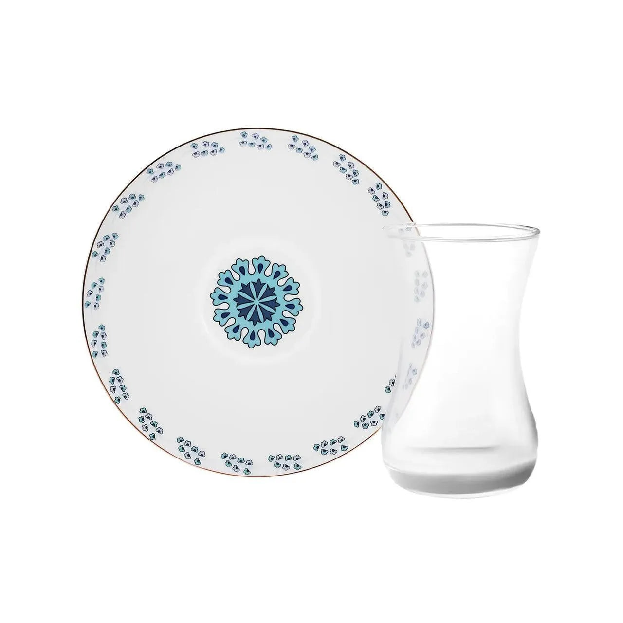 Karaca İznik 6 Kişilik Pasta Takımı – 18 Parça Şık Sunum Seti-Sofra ürünleri-Prenseshome Leyweg-Prenseshome Leyweg