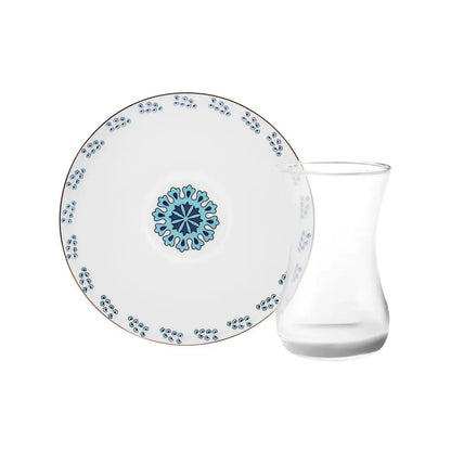 Karaca İznik 6 Kişilik Pasta Takımı – 18 Parça Şık Sunum Seti-Sofra ürünleri-Prenseshome Leyweg-Prenseshome Leyweg