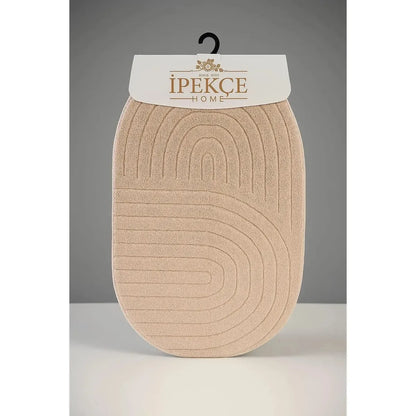 İpekçe Pamuklu 2’li Banyo Paspas Seti Erna - Oval (60x100 cm & 50x60 cm)-Prenseshome Leyweg-Prenseshome Leyweg