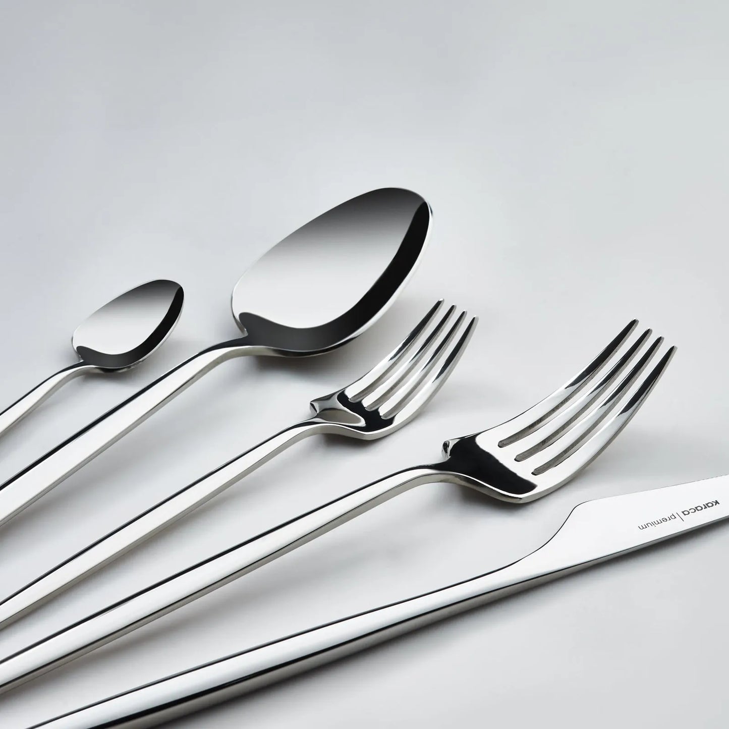 Karaca 316+ Moongate Platin 84 Parça 12 Kişilik Premium Paslanmaz Çatal Kaşık Bıçak Takımı-Sofra ürünleri-Prenseshome Leyweg-Prenseshome Leyweg