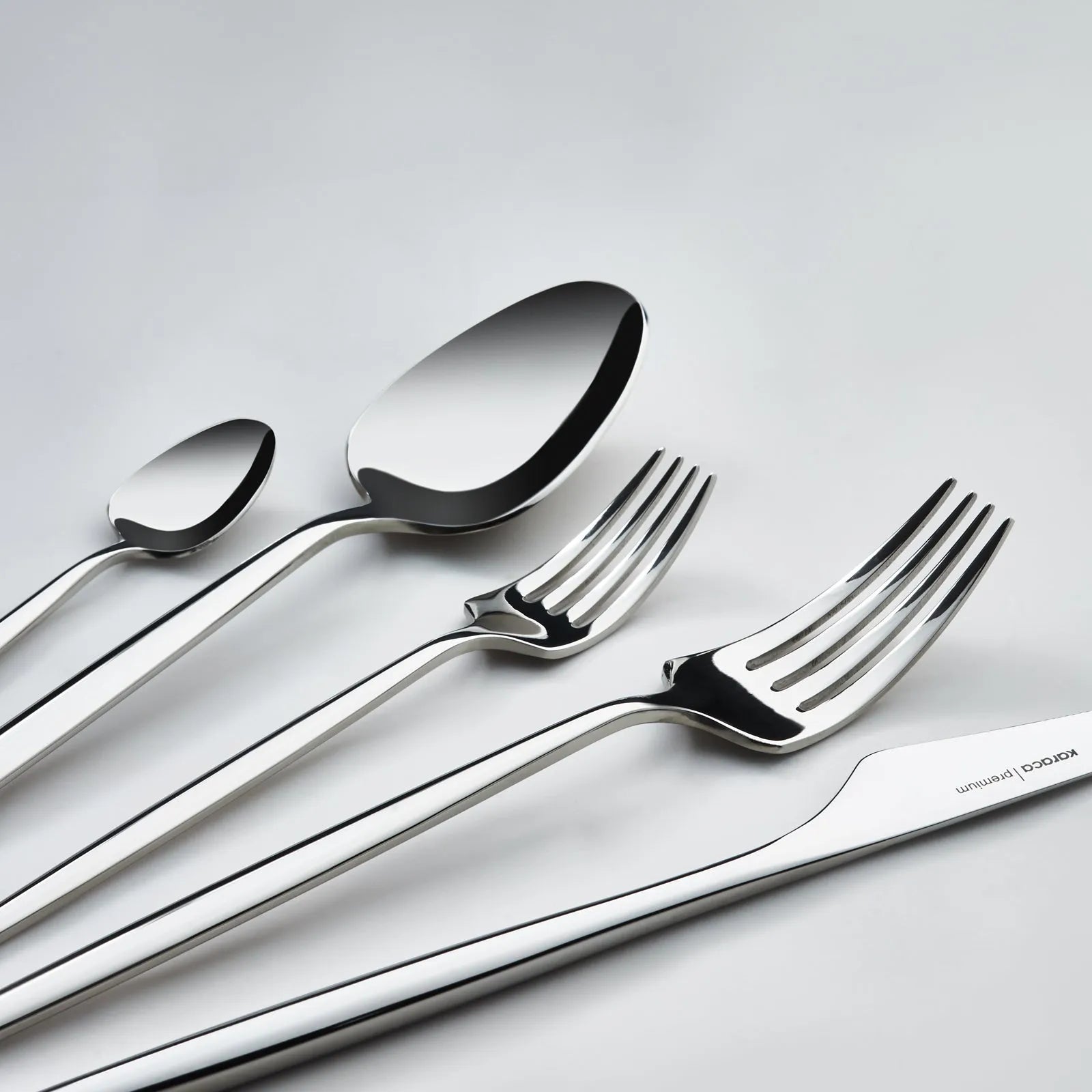 Karaca 316+ Moongate Platin 84 Parça 12 Kişilik Premium Paslanmaz Çatal Kaşık Bıçak Takımı-Sofra ürünleri-Prenseshome Leyweg-Prenseshome Leyweg