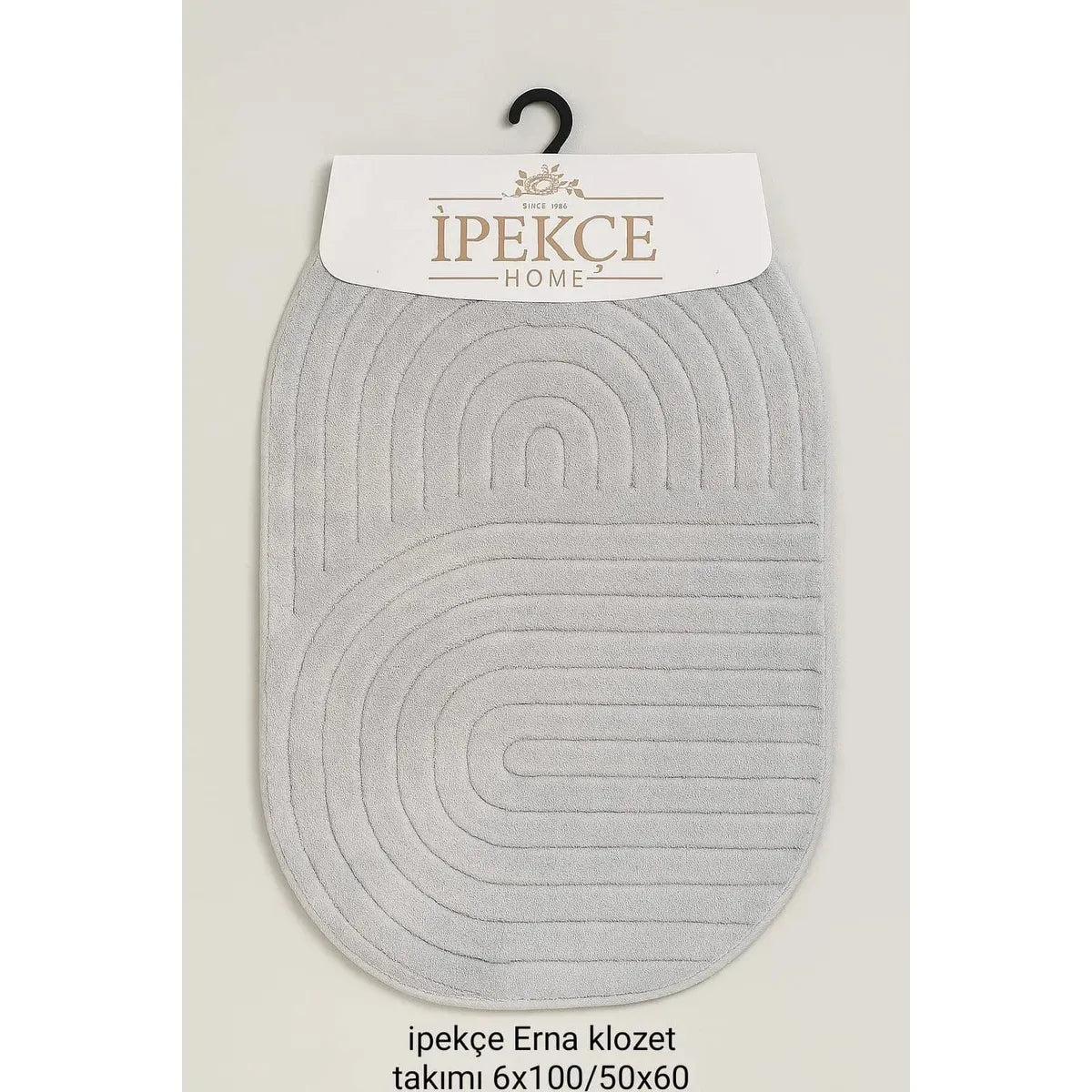 İpekçe Pamuklu 2’li Banyo Paspas Seti Erna - Oval (60x100 cm & 50x60 cm)-Prenseshome Leyweg-Prenseshome Leyweg
