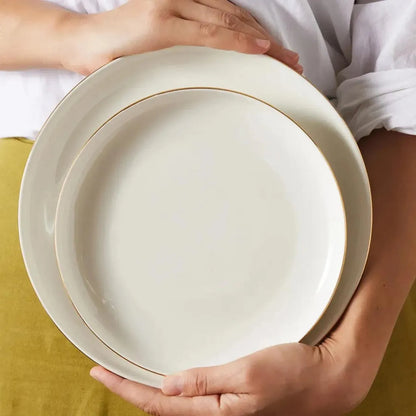 Karaca Streamline Saturn 19 Parça 4 Kişilik Gold Detaylı Porselen Yemek Takımı-Yemek Takimi-Prenseshome Leyweg-Prenseshome Leyweg