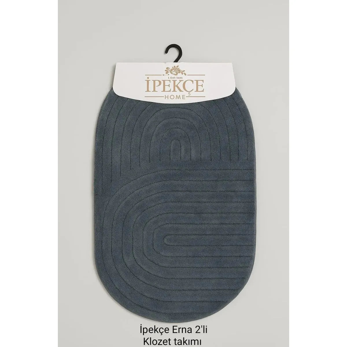 İpekçe Pamuklu 2’li Banyo Paspas Seti Erna - Oval (60x100 cm & 50x60 cm)-Prenseshome Leyweg-Prenseshome Leyweg
