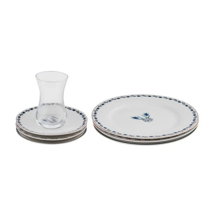 Karaca İznik 6 Kişilik Pasta Takımı – 18 Parça Şık Sunum Seti-Sofra ürünleri-Prenseshome Leyweg-Prenseshome Leyweg