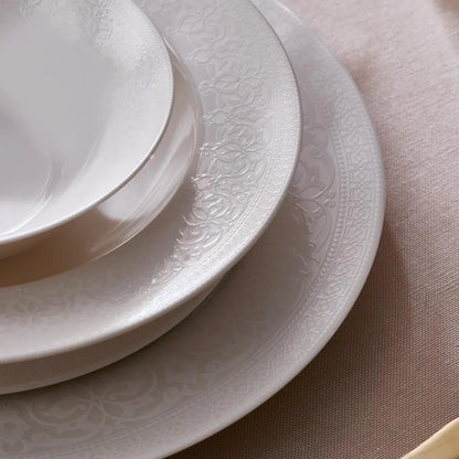 Karaca New Dome Porselen 6 Kişilik 24 Parça Sofra Takımı – Beyaz Zarafet-Yemek Takimi-Prenseshome Leyweg-Prenseshome Leyweg