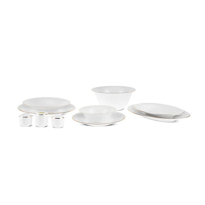 Karaca Fine Pearl Fame 58 Parça 12 Kişilik Yemek Takımı Gold Detayli-Yemek Takimi-Prenseshome Leyweg-Prenseshome Leyweg