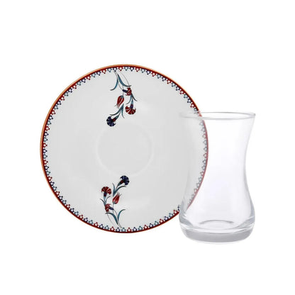 Karaca Nakkaş 6 Kişilik 18 Parça Tatlı Seti-Sofra ürünleri-Prenseshome Leyweg-Prenseshome Leyweg