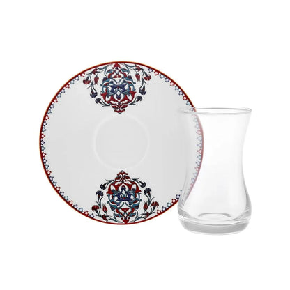 Karaca Nakkaş 6 Kişilik 18 Parça Tatlı Seti-Sofra ürünleri-Prenseshome Leyweg-Prenseshome Leyweg