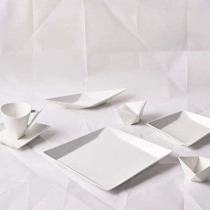 Karaca Origami 26 Parça Porselen Kahvaltı Seti – Kare Tasarım, Good Design Ödüllü-Yemek Takimi-Prenseshome Leyweg-Prenseshome Leyweg