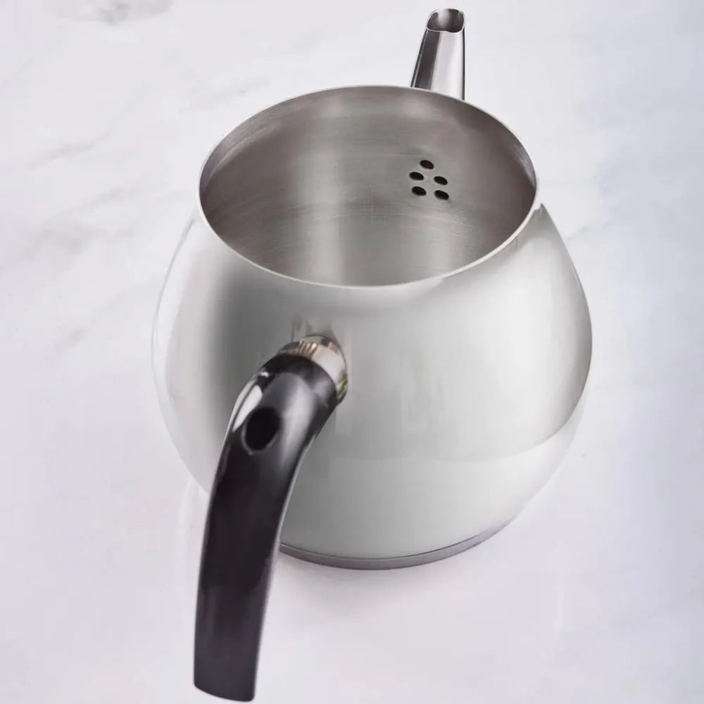 Karaca Kayra Çaydanlık Takımı – Siyah, 18/10 Paslanmaz Çelik, İndüksiyon Uyumlu, Yerli Üretim-mutfak urunleri-Prenseshome Leyweg-Prenseshome Leyweg