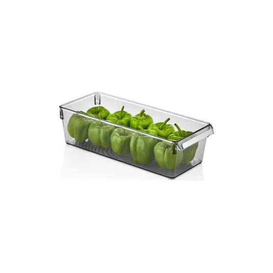 Vipahmet Mina Organizer Plastik Raf Şeffaf Füme Kapaklı 2x2500 ml – İkili Set Buzdolabı ve Dolap İçi Düzenleyici-mutfak urunleri-Prenseshome Leyweg-Prenseshome Leyweg