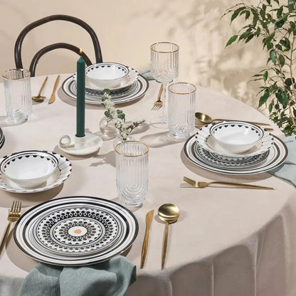 Karaca Maraş New Generation Bone 6 Kişilik 24 Parça Yemek Takımı-Yemek Takimi-Prenseshome Leyweg-Prenseshome Leyweg