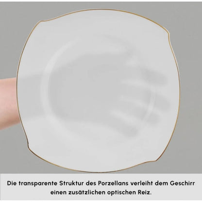 Karaca Wave 53 Parça 12 Kişilik New Bone Porselen Yemek Takımı-Yemek Takimi-Prenseshome Leyweg-Prenseshome Leyweg