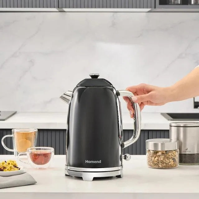 Homend Vintage Heatrow 1627H Su Isıtıcısı – 2200W, Paslanmaz Çelik, 1.8 Lt, Siyah-Elektronik ürün-Prenseshome Leyweg-Prenseshome Leyweg