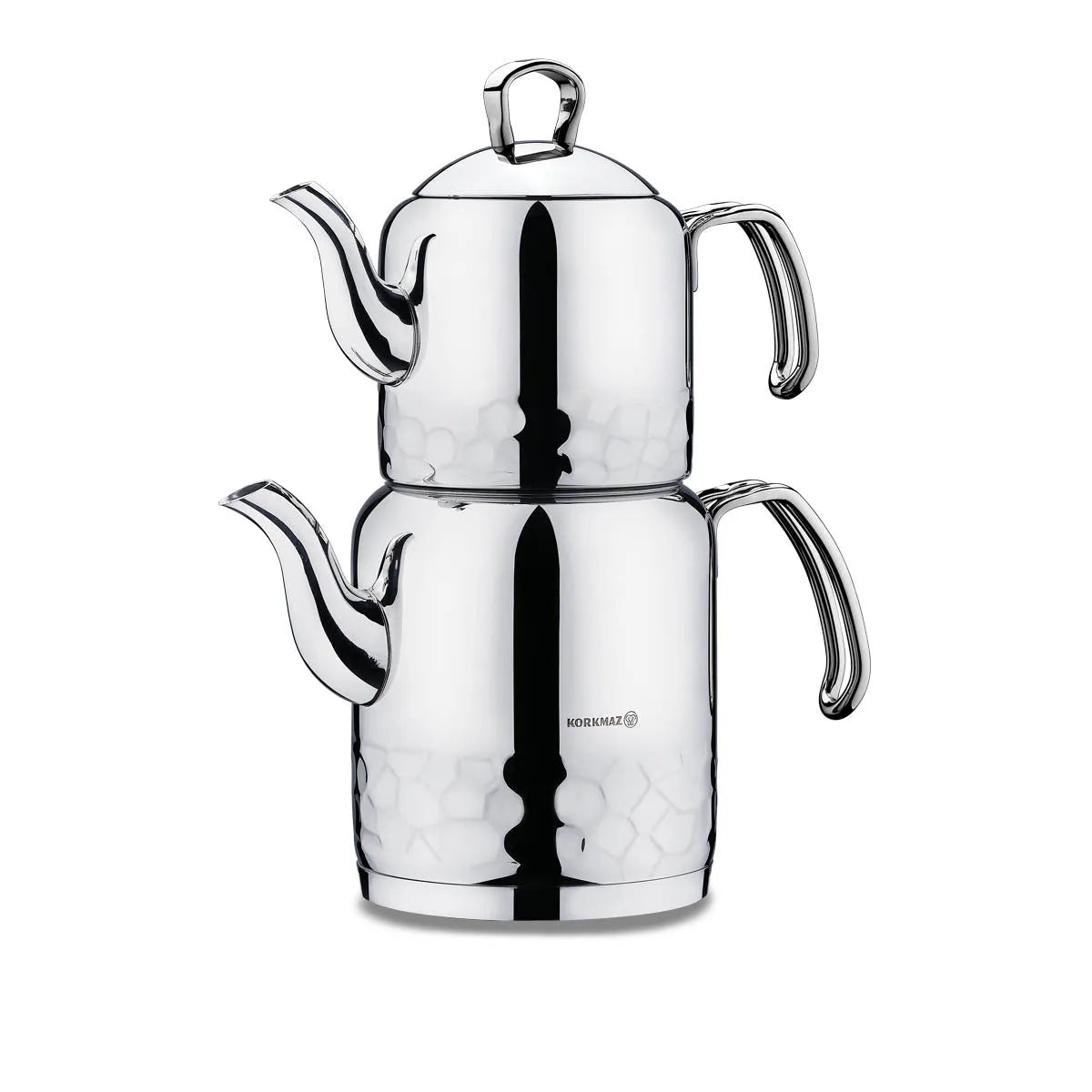 Korkmaz Erna Çaydanlık Takımı Inox A227-01-mutfak urunleri-Prenseshome Leyweg-Prenseshome Leyweg