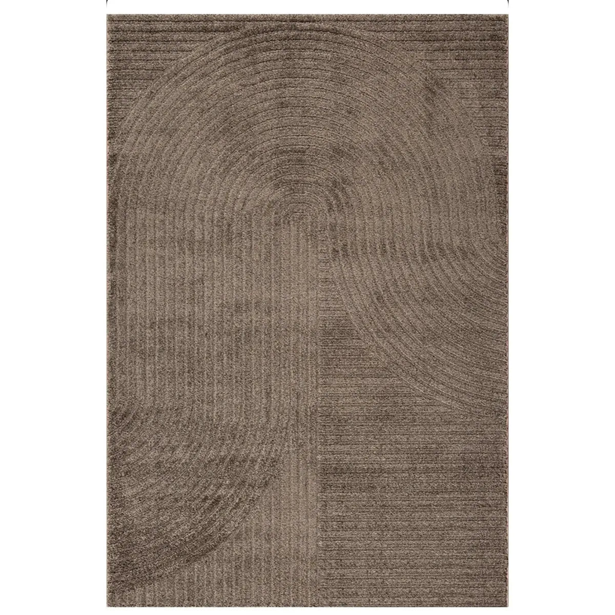 Merinos Elio 2251 Kahverengi Halı – Japandi Tarzında Modern Yarım Daire Desenleri-Oturma odasi-Prenseshome Leyweg-080*300 cm stokta var-Prenseshome Leyweg