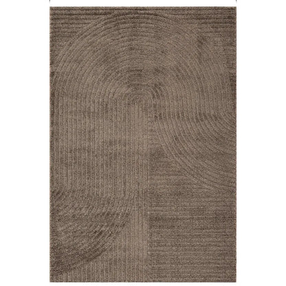 Merinos Elio 2251 Kahverengi Halı – Japandi Tarzında Modern Yarım Daire Desenleri-Oturma odasi-Prenseshome Leyweg-080*300 cm stokta var-Prenseshome Leyweg