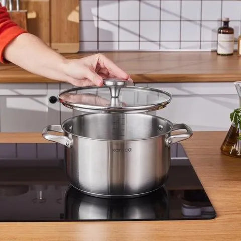 Karaca Elite 22 cm Paslanmaz Çelik Tencere - İndüksiyon Uyumlu-mutfak urunleri-Prenseshome Leyweg-Prenseshome Leyweg