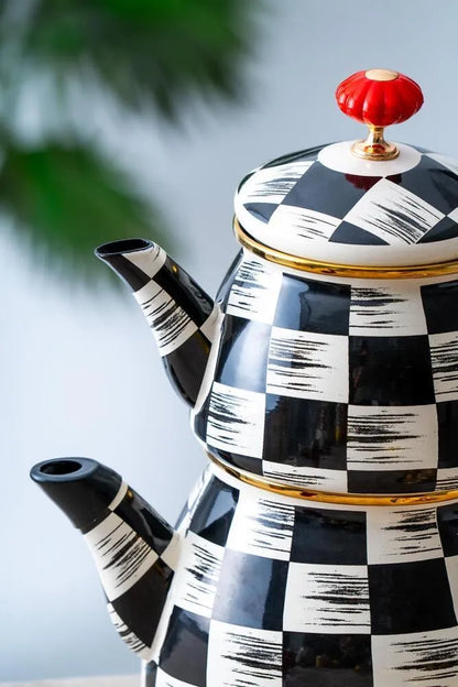 Acar Qualita King Emaye Çaydanlık Takımı-mutfak urunleri-Prenseshome Leyweg-Prenseshome Leyweg